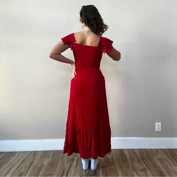Reformation Butterfly Dress | Red 🔥 Special Sale 🔥 - Picture 4 of 15